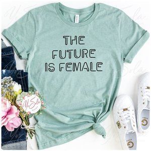 The Future is Female - Dusty Blue T-shirt, Graphic tee